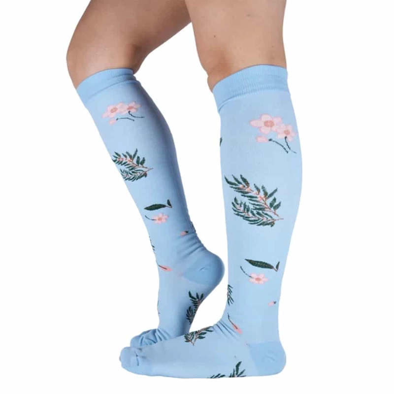 BUCANERAS COMPRESION NYLON FLORES ROSADAS MUJER TORNASOL - 1