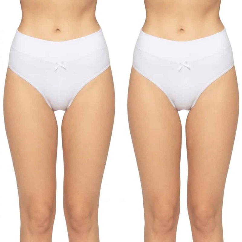 CALZON ALGODON TIRO MEDIO ALTO MUJER LADY GENNY PACK 2 - 1