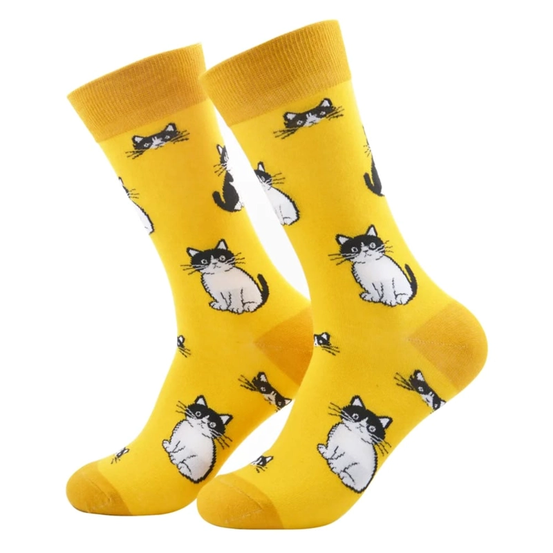 CALCETINES SOQUETE ALGODON GATITOS UNISEX TORNASOL - 1