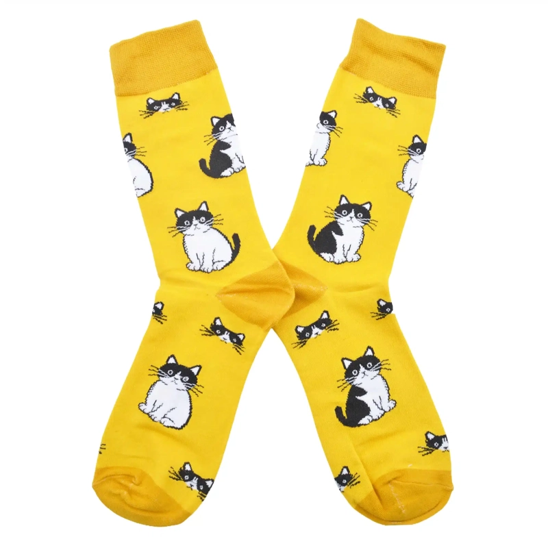 CALCETINES SOQUETE ALGODON GATITOS UNISEX TORNASOL - 2