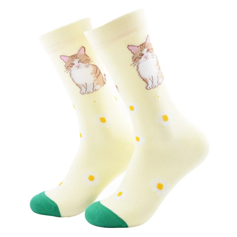 CALCETINES SOQUETE ALGODON GATITOS UNISEX ADULTO - 1