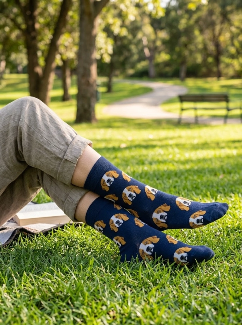 CALCETINES SOQUETE ALGODON UNISEX ADULTO BEAGLE - 7