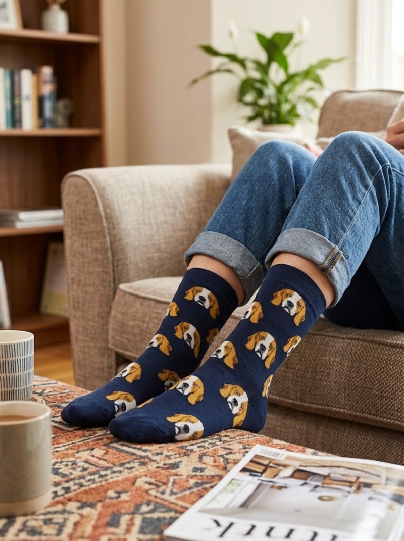 CALCETINES SOQUETE ALGODON UNISEX ADULTO BEAGLE - 8