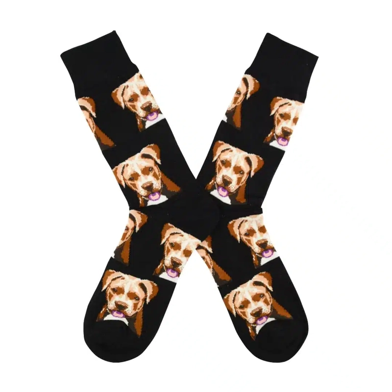 CALCETINES ALGODON CABEZAS DE PERRO UNISEX ADULTO - 3