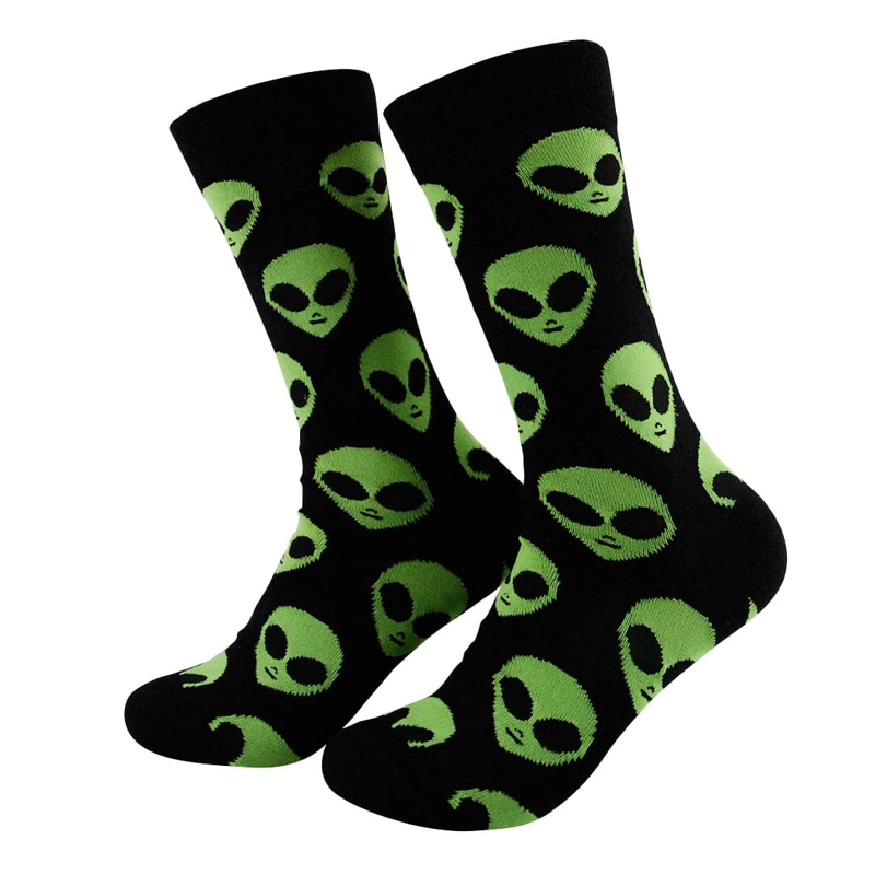 CALCETINES ALGODON CARAS DE EXTRATERRESTRE UNISEX ADULTO - 1