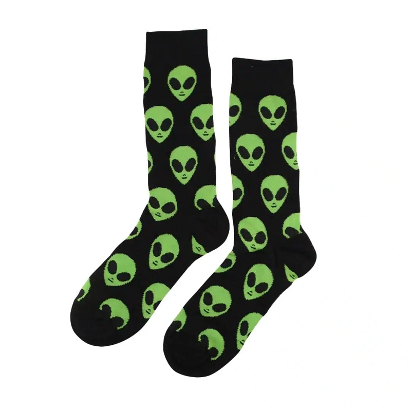 CALCETINES ALGODON CARAS DE EXTRATERRESTRE UNISEX ADULTO - 2