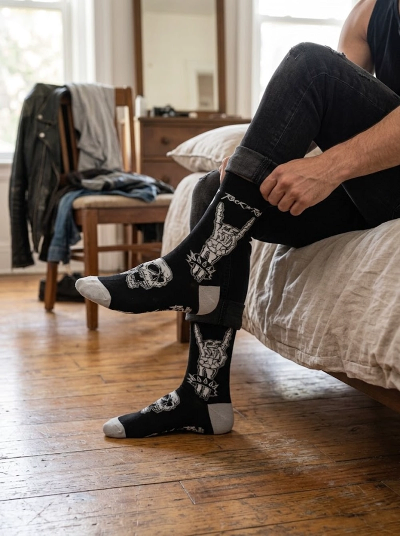 CALCETINES ALGODON ROCK N ROLL UNISEX ADULTO - 4