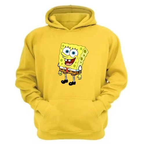 POLERON CANGURO ESPONJA AMARILLO - 1