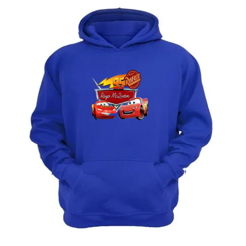 POLERÓN ALGODÓN NIÑO ESTILO DECORARTE CANGURO AUTOS DIBUJOS ANIMADOS - 1