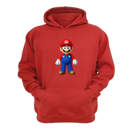 POLERÓN ALGODÓN NIÑO ESTILO DECORARTE CANGURO PLOMERO ROJO - 1