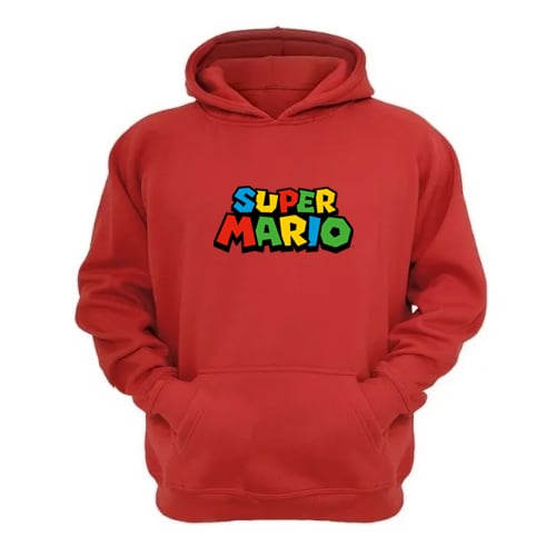POLERÓN ALGODÓN NIÑO ESTILO DECORARTE CANGURO PLOMERO ROJO - 1