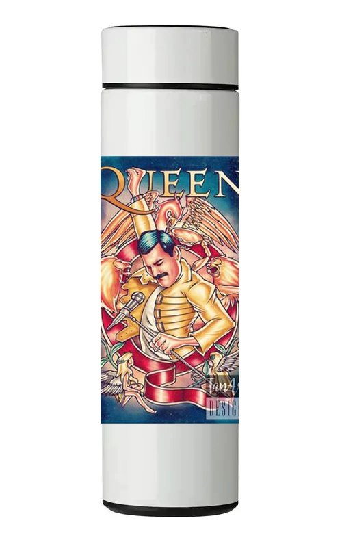 TERMO DIGITAL CON TERMOMETRO - QUEEN - 450 ML - 1