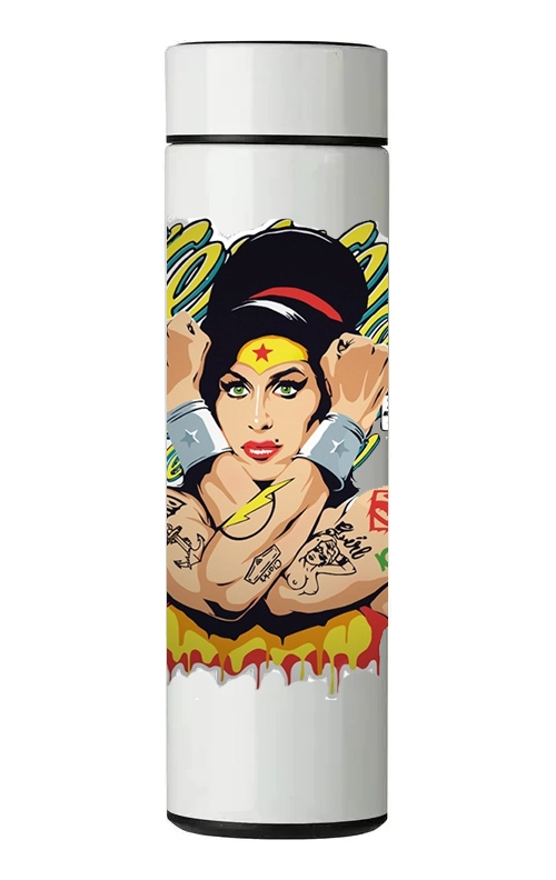TERMO DIGITAL CON TERMOMETRO - AMY WINEHOUSE - 450 ML - 1