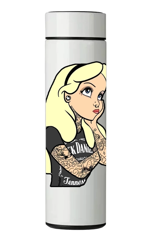 TERMO DIGITAL CON TERMOMETRO - ALICIA ROCK- 450 ML - 1