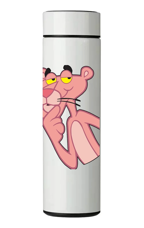 TERMO DIGITAL CON TERMOMETRO - PANTERA ROSA - 450 ML - 1