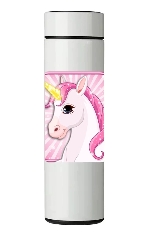 TERMO DIGITAL CON TERMOMETRO - UNICORNIO - 450 ML - 1