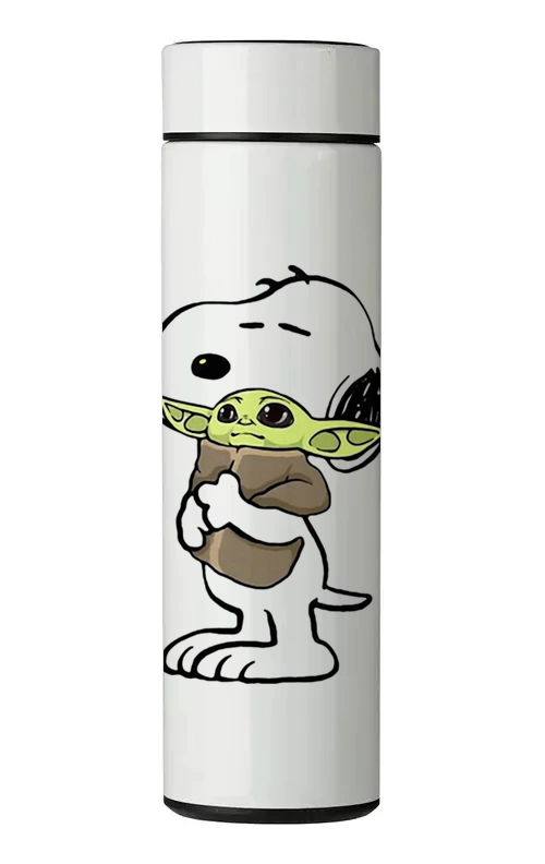 TERMO DIGITAL CON TERMOMETRO - BABY YODA - 450 ML - 1