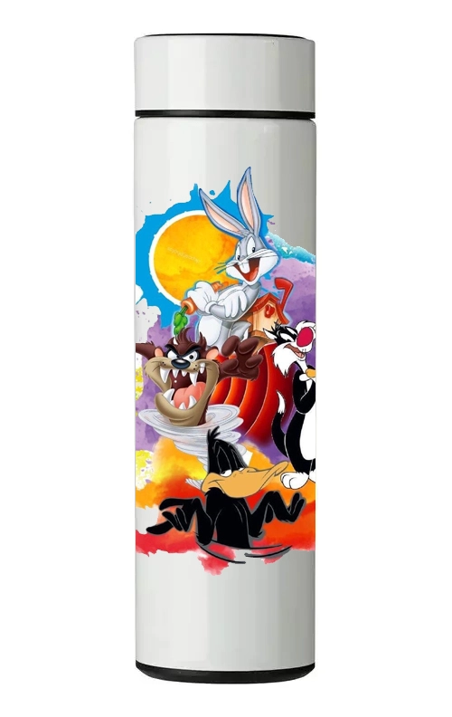 TERMO DIGITAL CON TERMOMETRO - LOONEY TUNES - 450 ML - 1