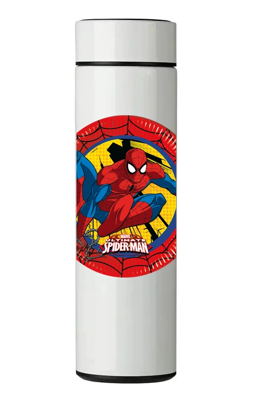TERMO DIGITAL CON TERMOMETRO - SPIDERMAN - 450 ML - 1