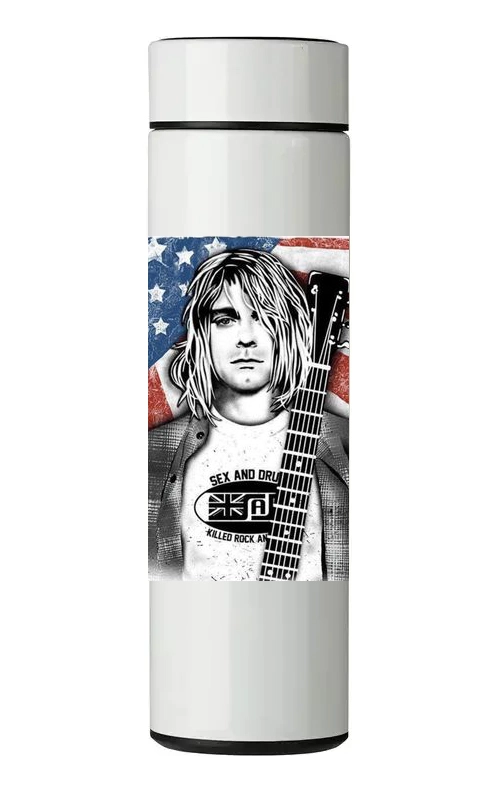 TERMO DIGITAL CON TERMOMETRO - KURT COBAIN - 450 ML - 1