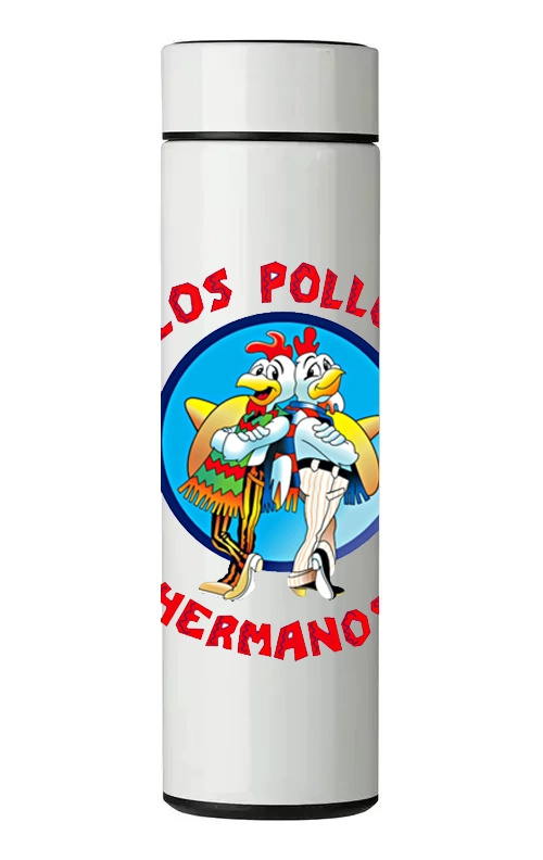 TERMO DIGITAL CON TERMOMETRO - LOS POLLOS HERMANOS - 450 ML - 1