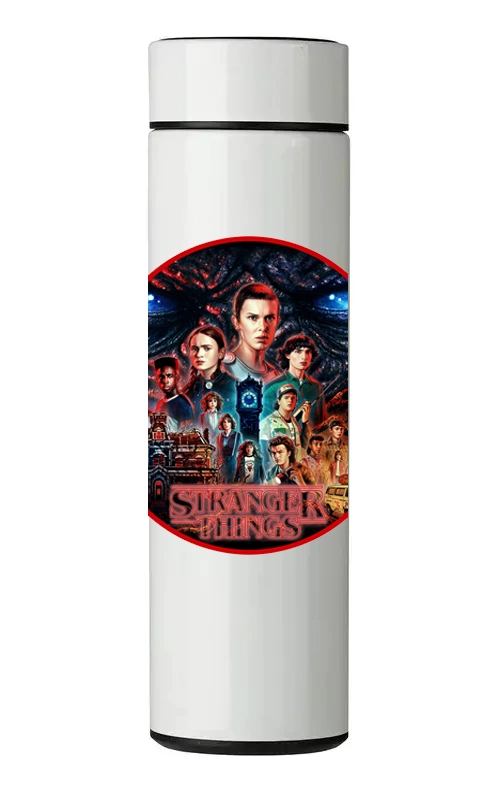 TERMO DIGITAL CON TERMOMETRO - STRANGER THINGS - 450 ML - 1