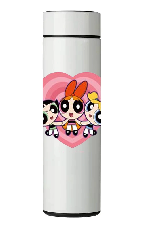 TERMO DIGITAL CON TERMOMETRO - CHICAS SUPERPODEROSAS - 450 ML - 1