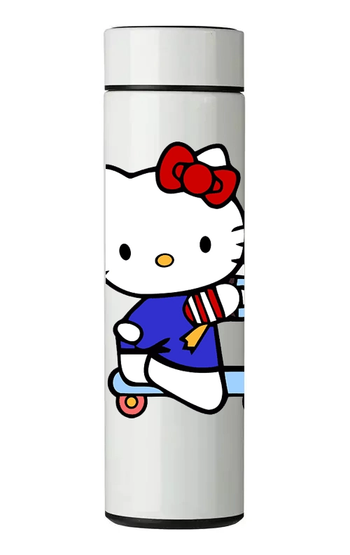 TERMO DIGITAL CON TERMOMETRO - KITTY - 450 ML - 1