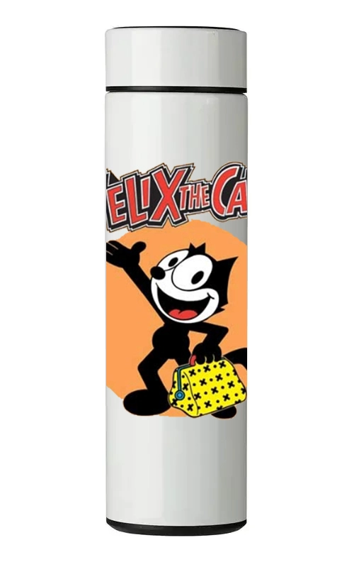 TERMO DIGITAL CON TERMOMETRO - GATO FE LIX - 450 ML - 1