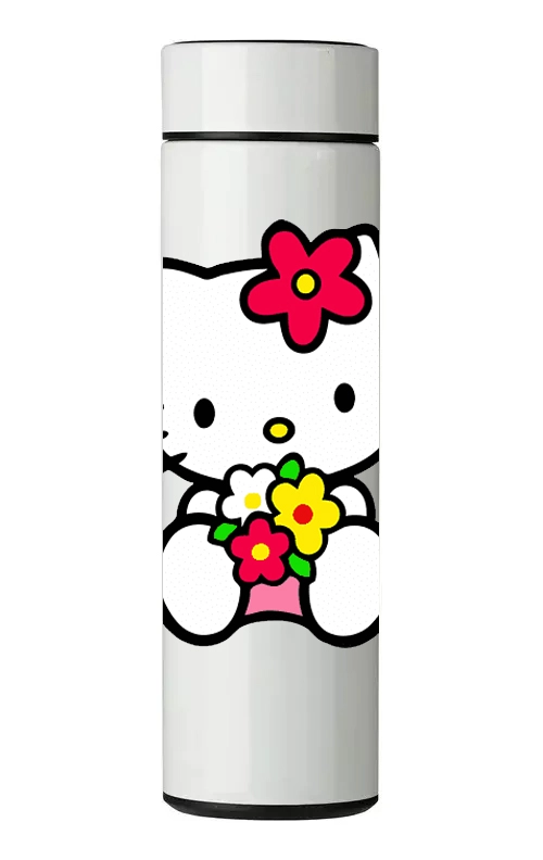 TERMO DIGITAL CON TERMOMETRO - KITTY - 450 ML - 1