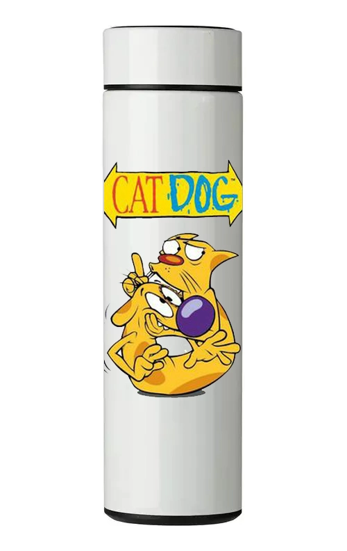 TERMO DIGITAL CON TERMOMETRO - CAT DOG - 450 ML - 1