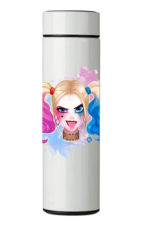 TERMO DIGITAL CON TERMOMETRO - HARLEY QUEEN - 450 ML - 1