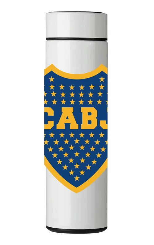 TERMO DIGITAL CON TERMOMETRO - BOCA JUNIORS - 450 ML - 1