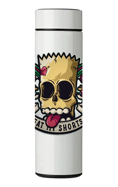 TERMO DIGITAL CON TERMOMETRO - EAT MY SHORTS - 450 ML - 1