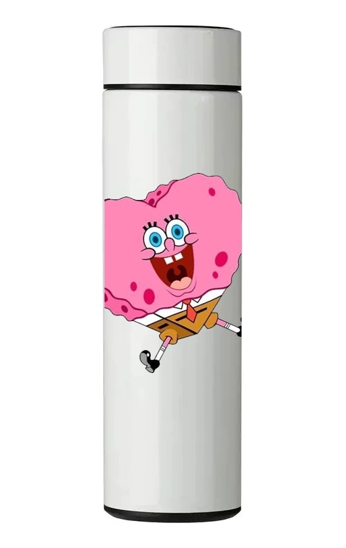 TERMO DIGITAL CON TERMOMETRO - BOB CORAZON - 450 ML - 1