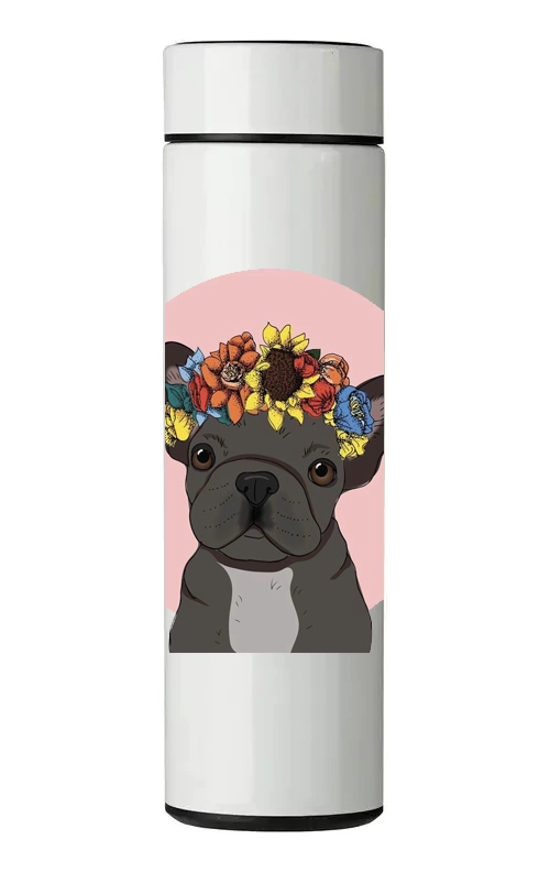 TERMO DIGITAL CON TERMOMETRO - PERRITO - 450 ML - 1