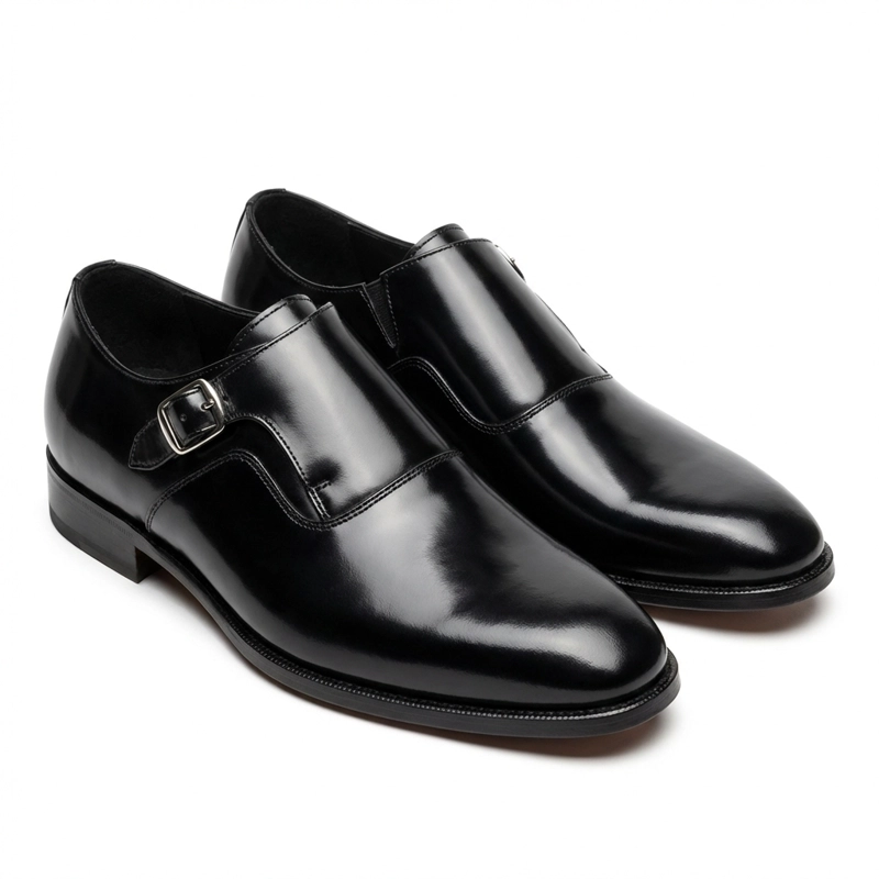 ZAPATO DE VESTIR NEGRO HOMBRE CON HEBILLA 7420 - 4