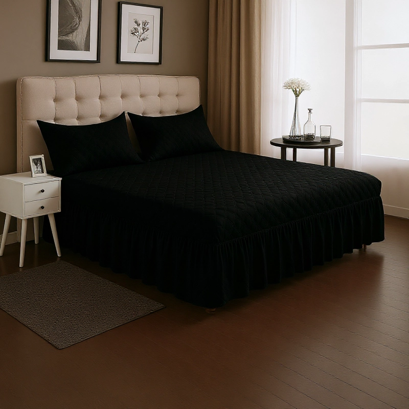 FALDON DOBLE NEGRO 2.5 PLAZAS CON FUNDAS INCLUIDAS - 1
