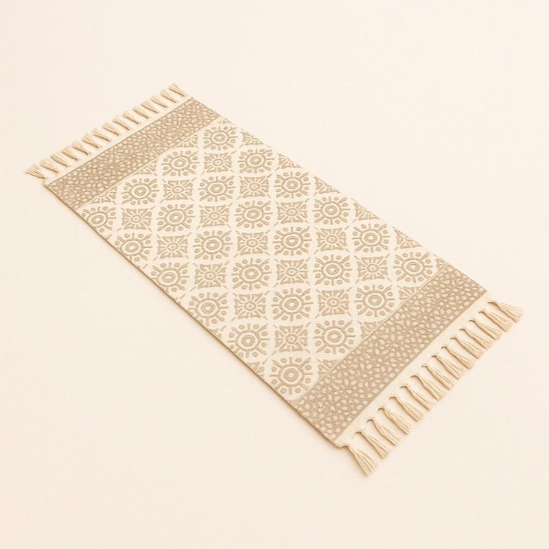 BAJADA DE CAMA LINO 60X130CM DISEÑO CLASICO 746 - 1