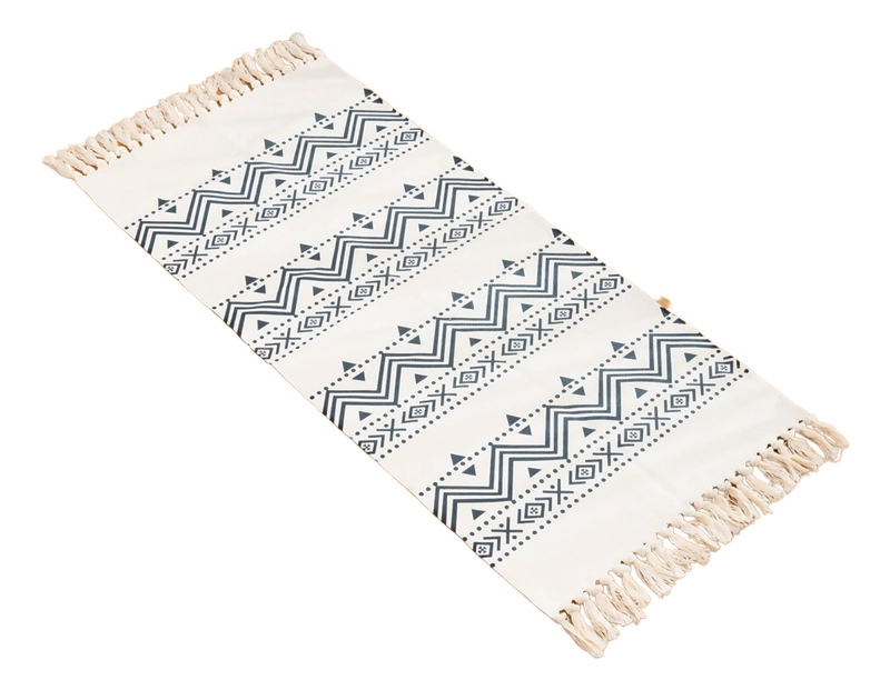 BAJADA DE CAMA LINO GRUESO 60X130CM DISEÑO E TNICO 744 - 1