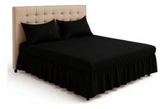 FALDON DOBLE 2.5 PLAZAS NEGRO CON FUNDAS INCLUIDAS - 2