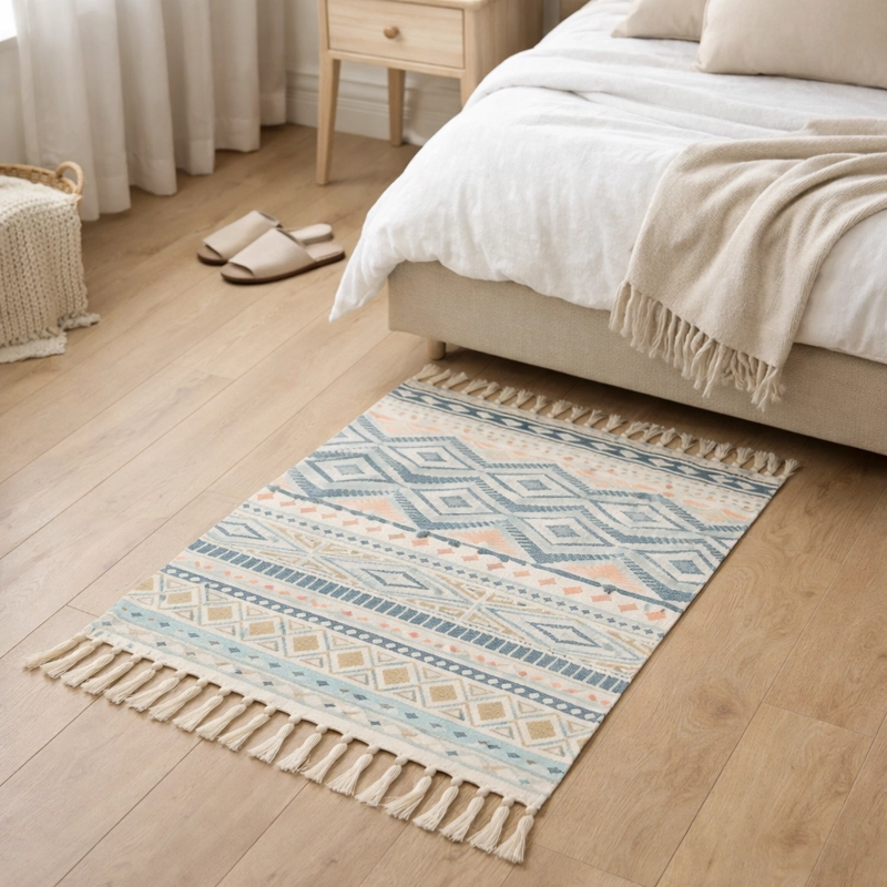 BAJADA DE CAMA LINO 60X90CM DISEÑO E TNICO 729 - 1