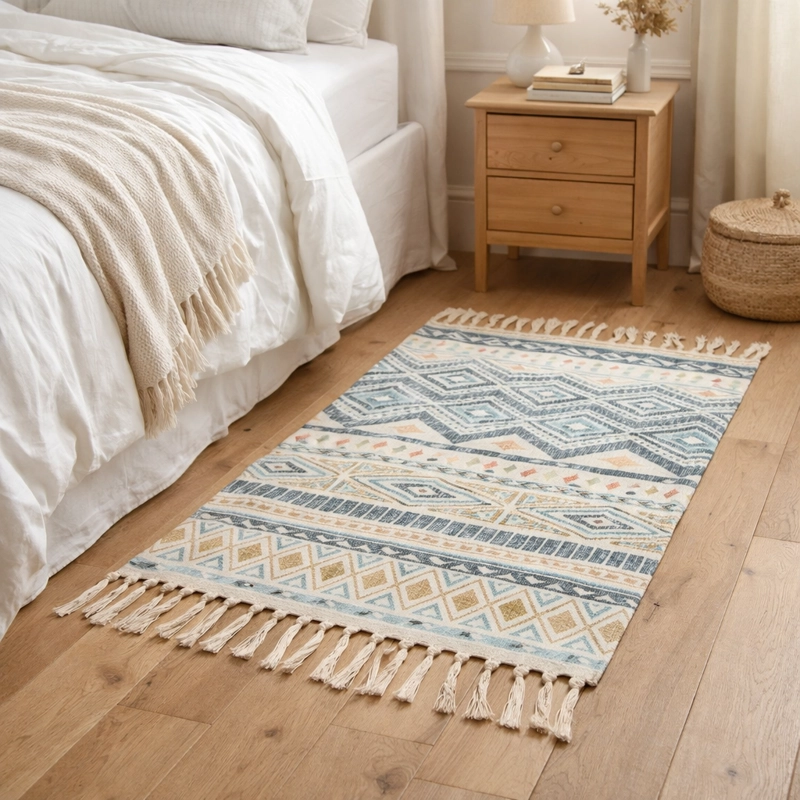 TAPETE E TNICO 60X90CM LINO PARA CAMA 729 - 1