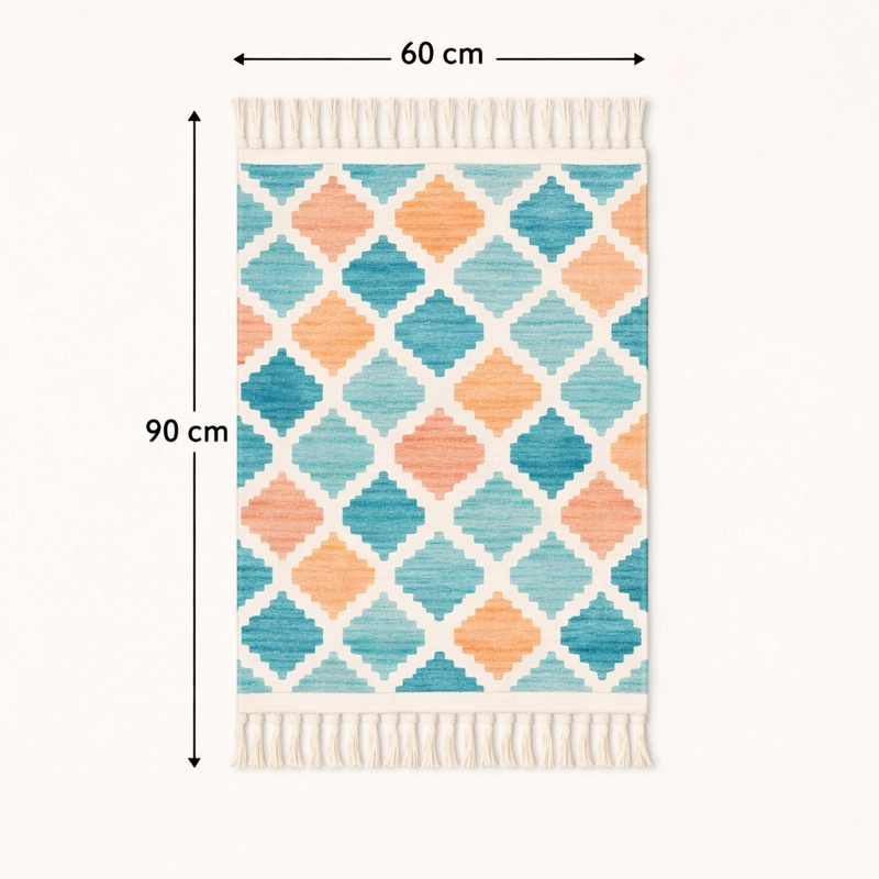 TAPETE DE LINO GRUESO 60X90CM BAJADA DE CAMA 731 - 3
