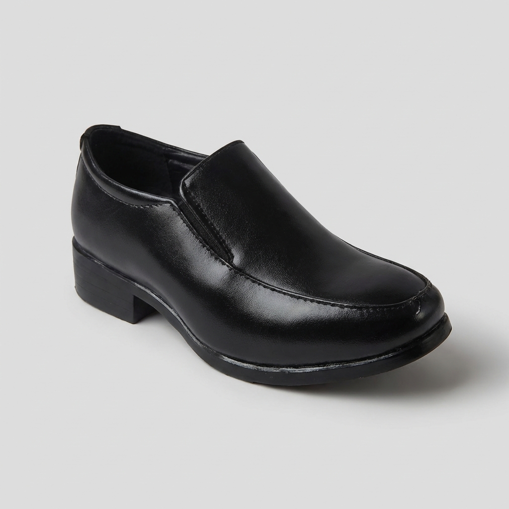 ZAPATO ESCOLAR NEGRO NIÑO SIN CORDON 3214 TALLAS 26 A 38 - 2