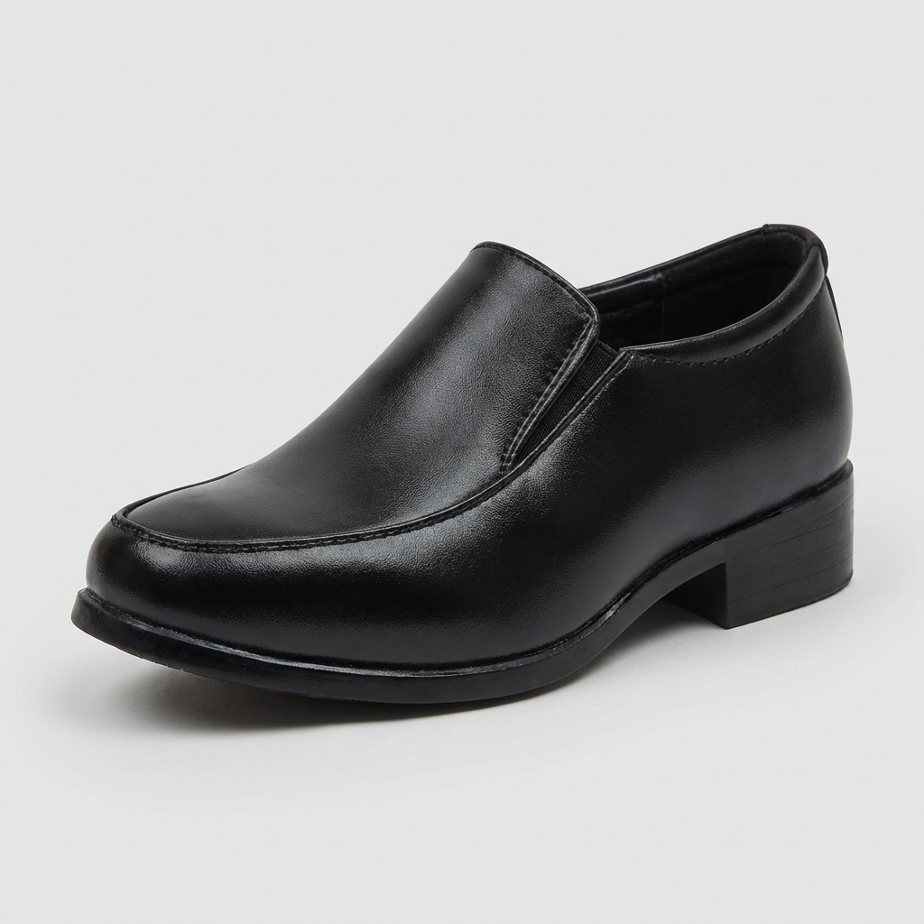 ZAPATO ESCOLAR NEGRO NIÑO SIN CORDON 3214 TALLAS 26 A 38 - 4