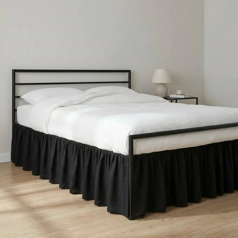 FALDON DE CAMA PREMIUN 2 PLAZAS (QUEEN) NEGRO - 6