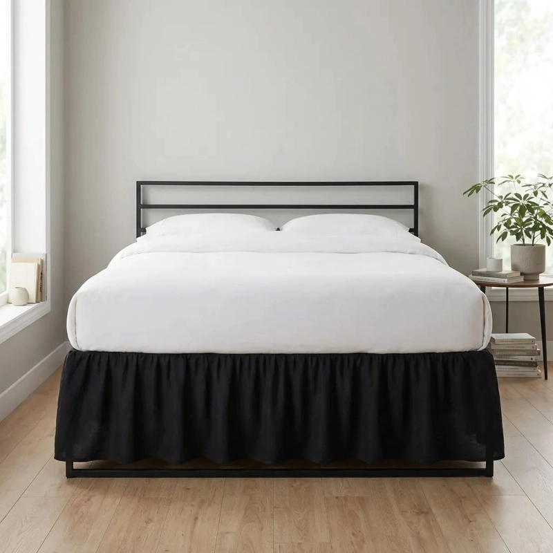 FALDON DE CAMA PREMIUN 2 PLAZAS (QUEEN) NEGRO - 8
