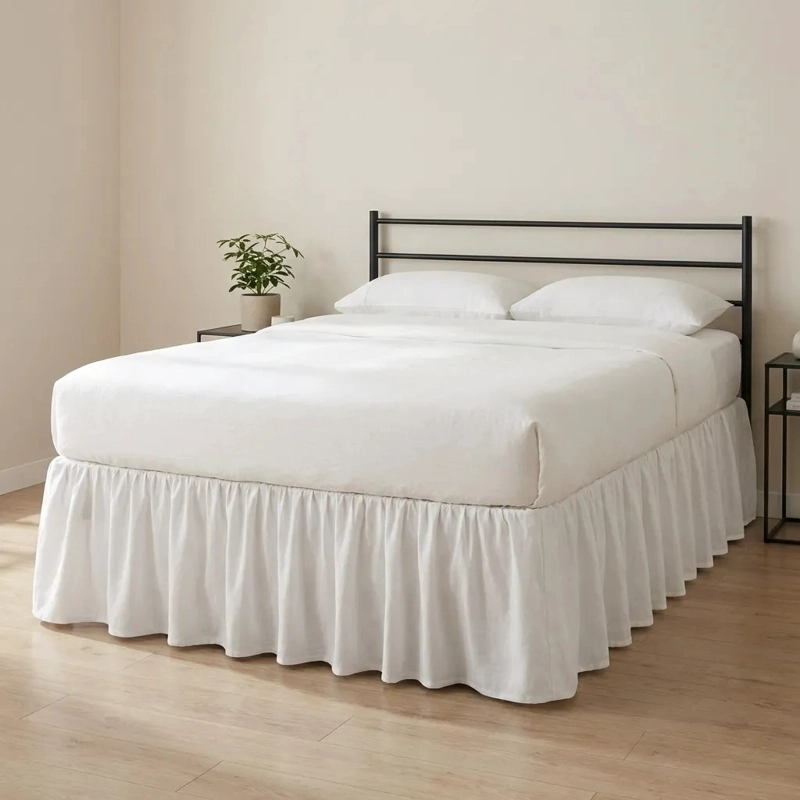 FALDON DE CAMA PREMIUM 2 PLAZAS (QUEEN) BLANCO - 8