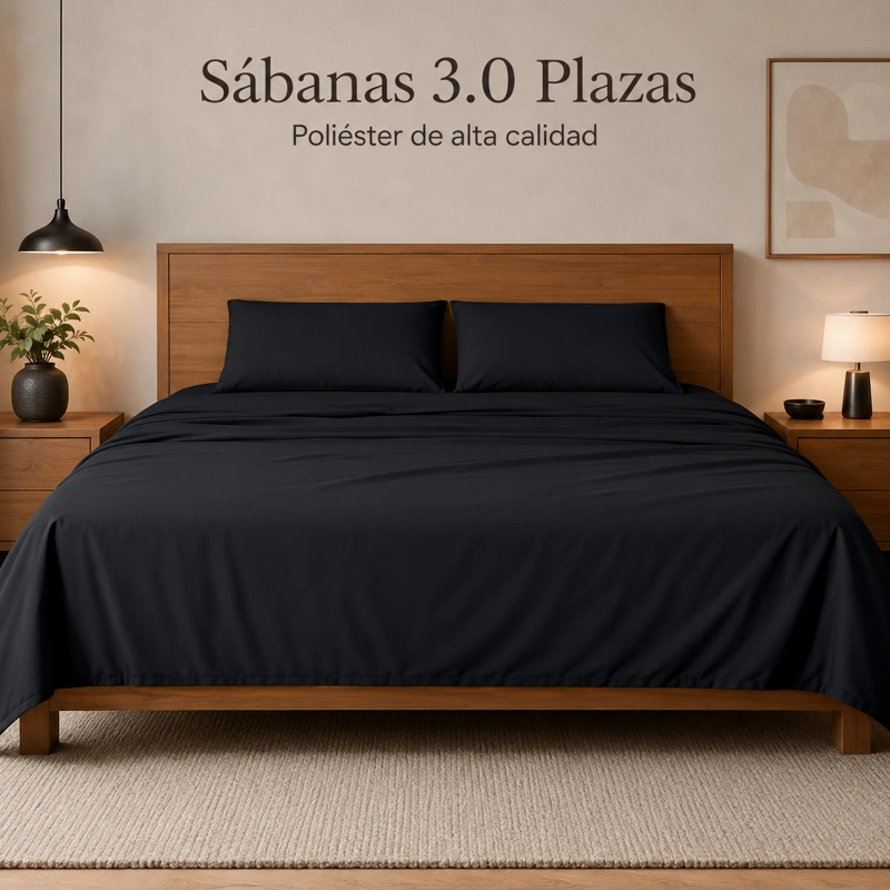 SABANAS 3.0 PLAZAS POLIALGODON ALTA CALIDAD - 5